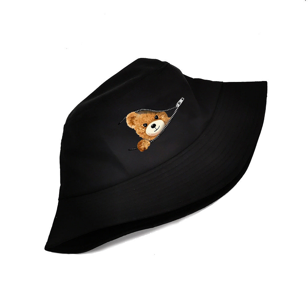 Wholesale New Printed Bear Bucket Hat